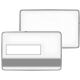 Plastikkarte mit Unterschriftfeld und Magnetstreifen, Druck auf  600m PVC-Folie glnzend. Format: 8,6 cm x 5,4 cm